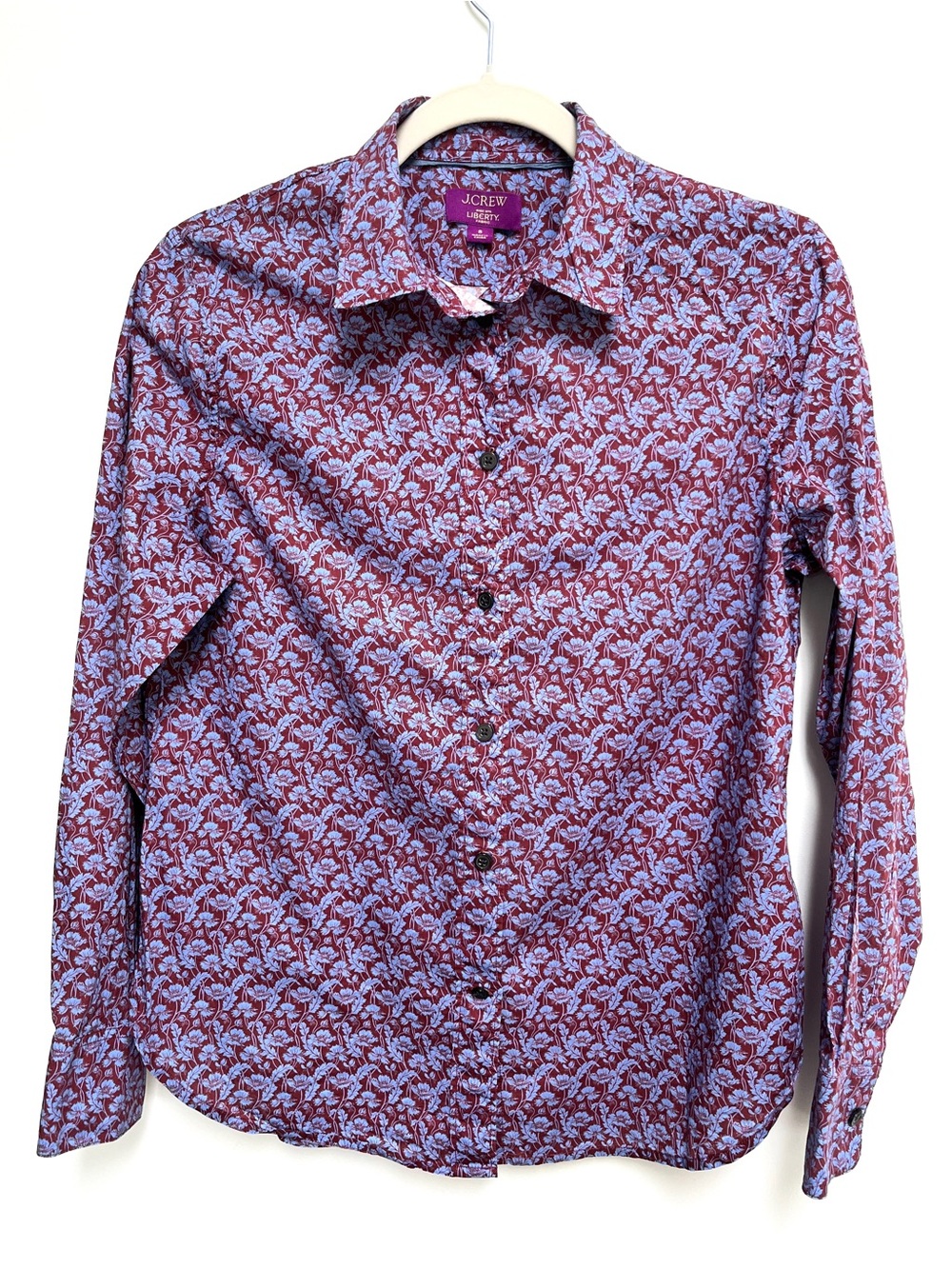J.Crew Liberty of London, art prints shirt. Size 8